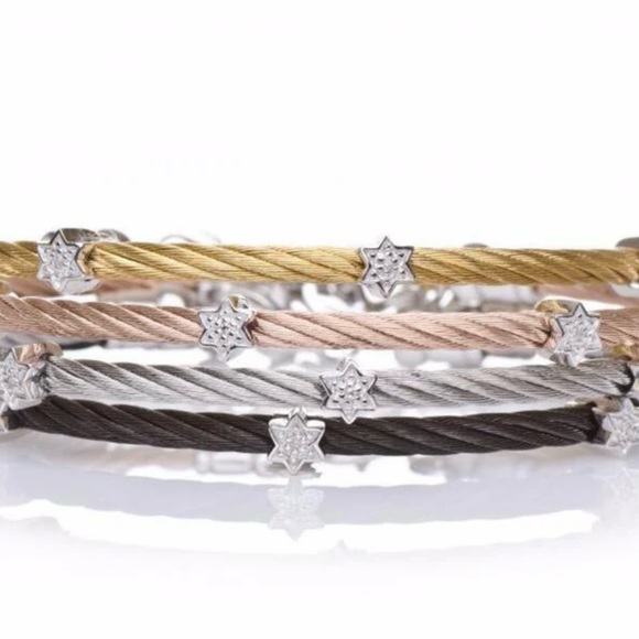 Elegant Twisted Cable Bracelets Set - Rose Gold and Silver ONLY. - Picture 5 of 5